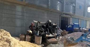  صور .. إيقاف حالتى بناء مخالف والتحفظ على مواد البناء شرق وغرب الإسكندرية