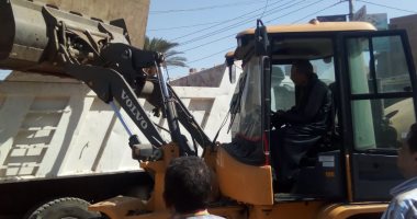 رفع وإزالة 390 حالة إشغال متنوعة فى حملة مكبرة بمدينة الفشن جنوب بنى سويف