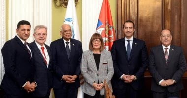 رئيس مجلس النواب يبحث التعاون الثنائى مع رئيسة الجمعية الوطنية الصربية