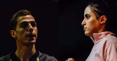 على ونور أبطال اسكواش.. يد تتألق داخل القفص الزجاجى وأخرى تؤازر بالمدرجات