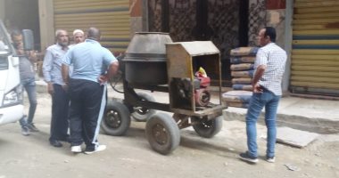 صور .. التصدى لـ 5 حالات بناء مخالف بـ 3 أحياء بالإسكندرية