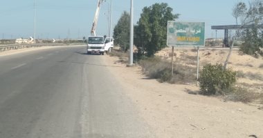 صور.. رفع كفاءة منظومة النظافة بمدينة بئر العبد بشمال سيناء