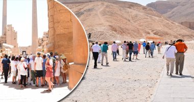 صور.. بشرة خير.. السائحون يتوافدون على المناطق الأثرية بالأقصر.. سعادة بين العاملين بالقطاع السياحى بتدفق رحلات الأجانب.. ولجنة "جسر الحضارات" تبتكر أدوات تسويق جديدة.. ونائب المحافظ: ننتظر موسما سياحيا مبشرا