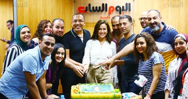 صور.. "اليوم السابع" يكرم هند صبرى على نجاح "الممر" و"الفيل الأزرق 2"