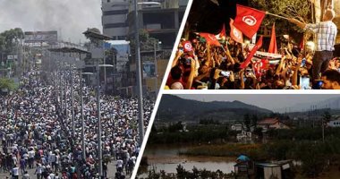 العالم هذا الصباح.. ارتفاع  ضحايا إعصار "هاجيبيس" فى اليابان وانقطاع المياه عن 82 ألف منزل.. التوانسة يحتفلون برئيسهم الجديد حتى الصباح.. مظاهرات فى هايتى للمطالبة برحيل رئيس البلاد بعد ارتفاع معدلات التضخم