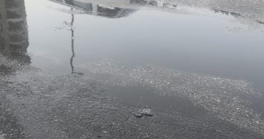 كسر بماسورة صرف بميدان ابن الحكم بحلمية الزيتون بالقاهرة 
