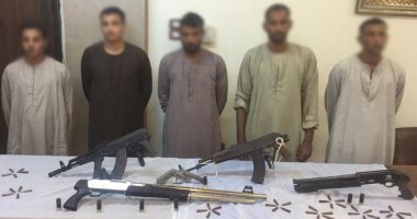 القبض على 5 أشخاص بحوزتهم أسلحة نارية بالمنيا