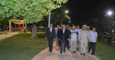 محافظ المنيا يفتتح أعمال تطوير المرحلة الثانية من كورنيش النيل