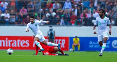 تعادل سلبي بين السعودية وفلسطين في الشوط الأول