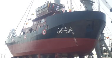 صور.. الفريق أسامة ربيع واللواء عادل الغضبان يشهدان تدشين القاطرة "على شلبى"