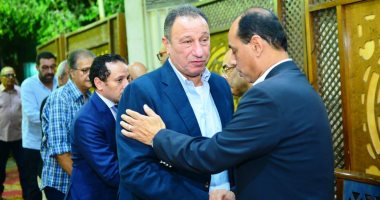 صور.. محمود الخطيب يحضر عزاء والدة علاء عبد الصادق ويتجه لعزاء حسن مسعود