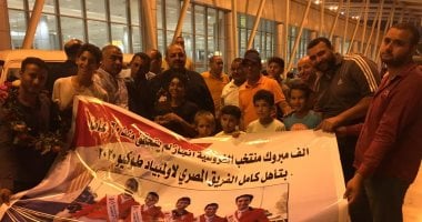 صور.. استقبال بالورود لمنتخب الفروسية بعد التأهل لأولمبياد طوكيو 
