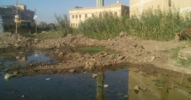 صور.. شكوى من محاصرة مياه الصرف لقريتى تاج العز والبيضاء بمحافظة الدقهلية
