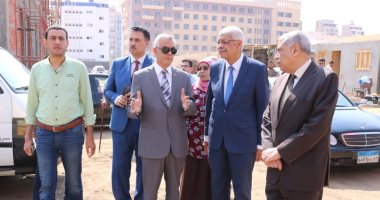 صور .. رئيس جامعة المنوفية يتفقد مبنى معهد تكنولوجيا المعلومات