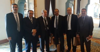 صور.. عميد معهد دول حوض النيل بالفيوم يشارك فى مؤتمر سد النهضة