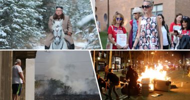 صور.. العالم هذا الصباح.. اشتباكات بين الشرطة ومتظاهرين فى كتالونيا.. زعيم كوريا الشمالية بجولة على حصان أبيض بجبل بايكتو.. تظاهرات داعمة لترامب لانتخابات الرئاسة 2020.. وأثار كارثية بسبب الحرائق فى لبنان
