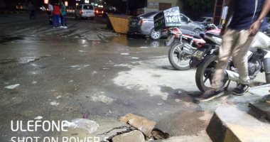 تسريب مياه وهبوط أرضى يهدد أرواح سكان "العقار 401 ب" بشارع الملك فيصل