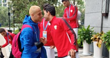 صور.. محمد بسام ينضم لبعثة المنتخب العسكرى فى الصين