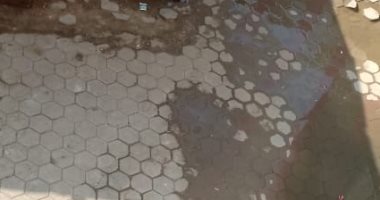 شكوى من كسر ماسورة مياه بجوار محطه مترو مار جرجس