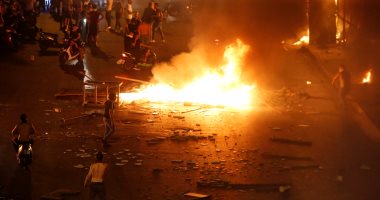 مصرع شخصين فى لبنان اختناقا خلال مظاهرات بيروت