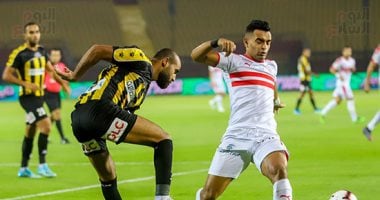 فيديو.. زيزو يهدر فرصة الهدف الثانى للزمالك فى مرمى ذئاب الجبل
