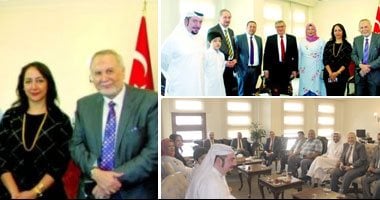 من "لبيك سوريا" لـ"دعم مذابح السفاح".. الجماعة الإرهابية تصل لأعلى درجات "الجنون والتناقض".. وفد إخوانى يزور سفارة تركيا فى قطر لتأييد الاحتلال العثمانى لشمال سوريا.. ومراقبون: عقيدة الجماعة هى التدليس.. صور