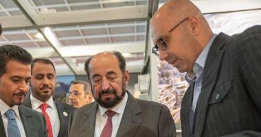 حاكم الشارقة يزور الجناح المصرى فى معرض فرانكفورت الدولى للكتاب