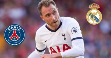 باريس سان جيرمان ينافس ريال مدريد على ضم إريكسن 