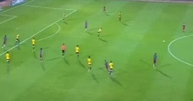 فيديو.. بيراميدز يتقدم على الإنتاج فى الشوط الأول بأقدام السعيد وتراورى