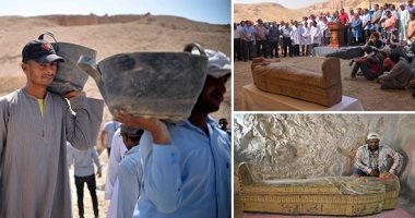 لوحة شرف "خبيئة العساسيف".. المصريون يبهرون العالم بإخراج كنوزهم بأيديهم.. رجال الآثار والمفتشون والعمال كلمة السر فى اكتشاف 30 تابوتا خشبيا ملونا للأسرة 22.. وحنان حسان أول أقصرية تساهم باكتشاف جبانة.. صور