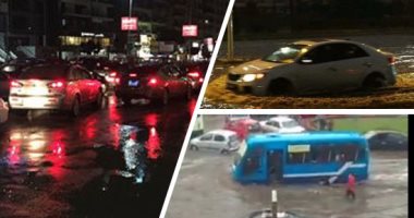 كثافات مرورية بسبب حادث تصادم سيارتين أعلى الطريق الدائرى اتجاه المنيب