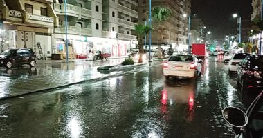 صور.. سقوط أمطار رعدية على مطروح والساحل الشمالى