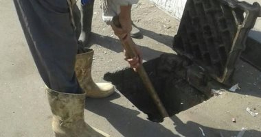 أعمال تطهير لبلاعات الأمطار بأحياء القاهرة استعدادا للأمطار