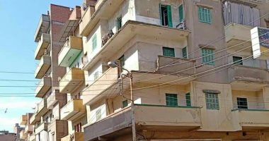 انهيار شرفة أحد المنازل القديمة فى الغربية بسبب الأمطار