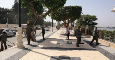 تطوير كورنيش النيل بالأقصر استعدادا للموسم السياحى
