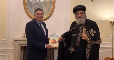 البابا تواضروس يزور السفارة المصرية بالنمسا