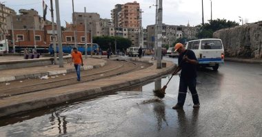 آثار الإسكندرية تشكل غرفة عمليات لرفع تراكمات الأمطار بالمواقع الأثرية