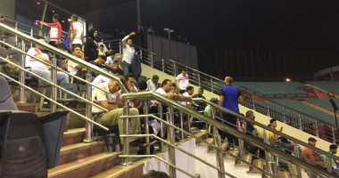 صور.. جمهور الزمالك يتواجد في مدرجات السلام لمساندة الفريق أمام جينيراسيون