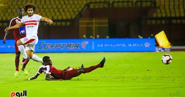 عبد الله جمعة ينقذ الزمالك من الهدف الأول في الدقيقة 12