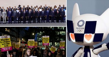 صور.. العالم هذا المساء.. اتفاقيات بقيمة 13 مليار دولار خلال منتدى "روسيا- إفريقيا"..وقفة ضد العنصرية فى لندن بعد العثور على 39 جثة داخل شاحنة..واشتباكات بين متظاهرين وأنصار حزب الله وسط العاصمة اللبنانية بيروت