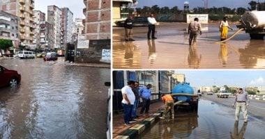 الأمطار تغرق شوارع المحافظات.. غلق بوغاز الدخيلة لسوء الأحوال الجوية وتوقف حركة الصيد بميناء البرلس.. تعطيل الدراسة بالإسكندرية والغربية وكفر الشيخ والبحيرة.. وطوارئ فى المحافظات الساحلية