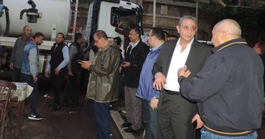 فيديو.. مدير أمن الإسكندرية بنادى الصيد لمتابعة عملية شفط المياه