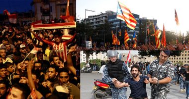 صور.. العالم هذا المساء.. آلاف المتظاهرين يحتشدون فى شوارع برشلونة احتجاجًا على سجن زعماء كتالونيا.. قتلى وعشرات المصابين فى تجدد الاحتجاجات بالعراق.. الجيش اللبنانى يعيد فتح بعض الطرق فى بيروت