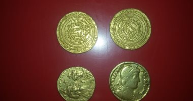 المنافذ الآثرية تضبط 12 عملة تعود للعصر البطلمى واليونانى قبل تهريبها
