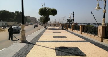 "حماية النيل بالأقصر": تطوير 1.4 كيلو من الكورنيش وتحسين الواجهات