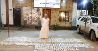 ضبط ربع طن حشيش داخل شحنة تفاح عبر ميناء بورسعيد ..صور