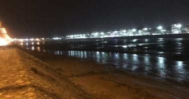 تواصل جريان سيل وادى العريش لليوم الثانى