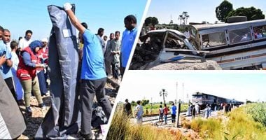 حادث قطار  الأقصر.. تفاصيل مصرع 5 وإصابة 4 آخرين على قضبان السكة الحديد.. سائق سيارة أجرة لنقل المواطنين يعبر مزلقان غير شرعي ويدهسه جرار قطارات.. والمحافظ من موقع الحادث: الواقعة سببها التهور