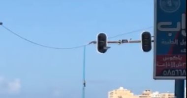 إشارة كورنيش سيدى بشر معطلة من سنتين.. شكوى أهالى الإسكندرية