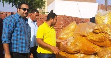التحفظ على مواد مجهولة المصدر استخدمت فى صناعة "الاسنكس" فى أبو النمرس 